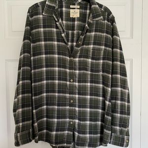 Oversized Green Flannel